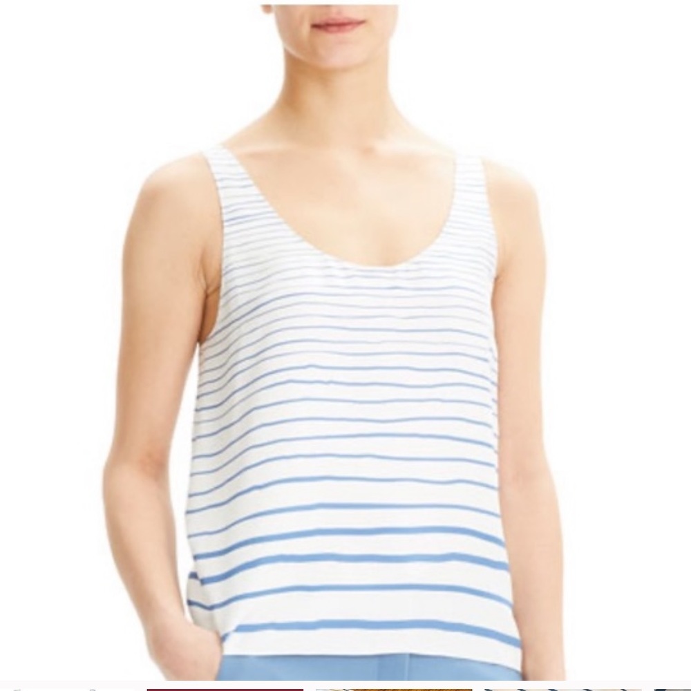Siri striped scoop neck tank top